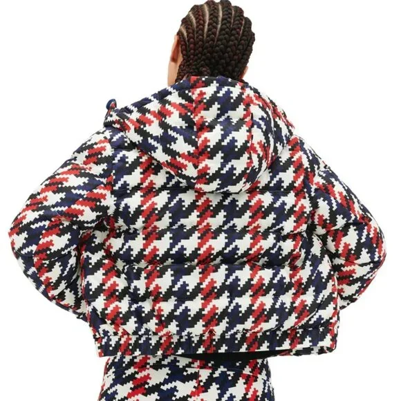 Perfect Moment  Polar Houndstooth Down Puffer Jacket - Picture 2 of 5